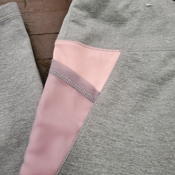 Justice Kids Grey & Pink Leggings Size Small. - Picture 2 of 8